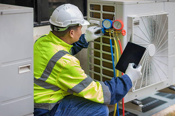 Professional Ductwork Repair technician working in Pisgah Forest, NC